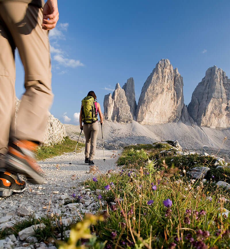 Drei Zinnen, wandern